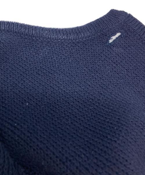 MACPHEE（マカフィー）MACPHEE (マカフィー) ハーフミラノリブ クロップドカーディガン ネイビー サイズ:Sの古着・服飾アイテム