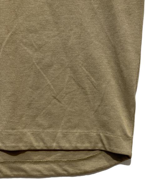 LACOSTE（ラコステ）LACOSTE (ラコステ) 5分袖 モックネック サマーニットTシャツ ベージュ サイズ:XSの古着・服飾アイテム