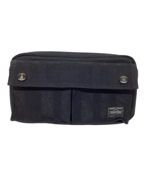 PORTER（ポーター）PORTER (ポーター) WAIST BAG ブラックの古着・服飾アイテム