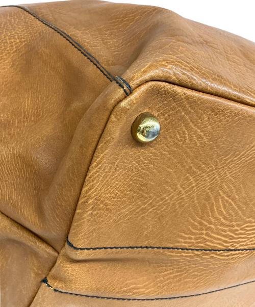 Gold Pfeil（ゴールドファイル）GOLD PFEIL (ゴールドファイル) ボストンバッグ ベージュの古着・服飾アイテム