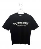 BURBERRY LONDONバーバリーロンドン）の古着「フロントロゴTシャツ」｜ブラック