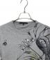 GUCCI (グッチ) 孔雀プリント半袖Tシャツ グレー サイズ:XS：8000円