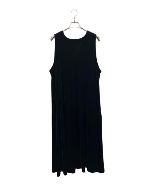foufou（フーフー）foufou (フーフー) ノースリーブベロアワンピース ブラック サイズ:1の古着・服飾アイテム