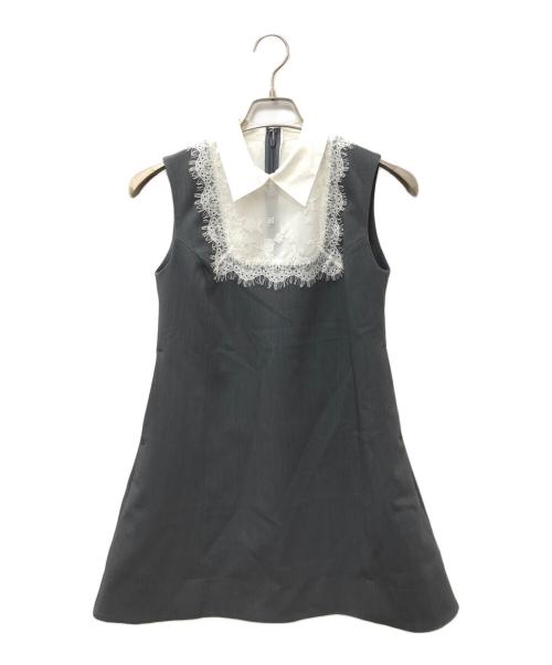eimy istoire（エイミーイストワール）eimy istoire (エイミーイストワール) MARIEE MINI DRESS グレー サイズ:SIZE 36の古着・服飾アイテム