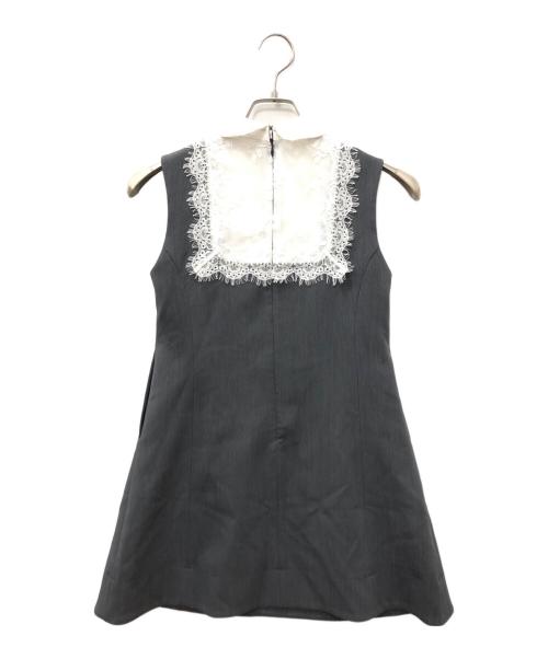 eimy istoire（エイミーイストワール）eimy istoire (エイミーイストワール) MARIEE MINI DRESS グレー サイズ:SIZE 36の古着・服飾アイテム