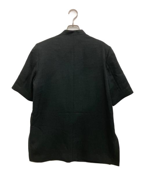 Louren（ローレン）Louren (ローレン) THE TOKYO (ザトーキョー) side slit half sleeve jacket ブラック サイズ:Freeの古着・服飾アイテム