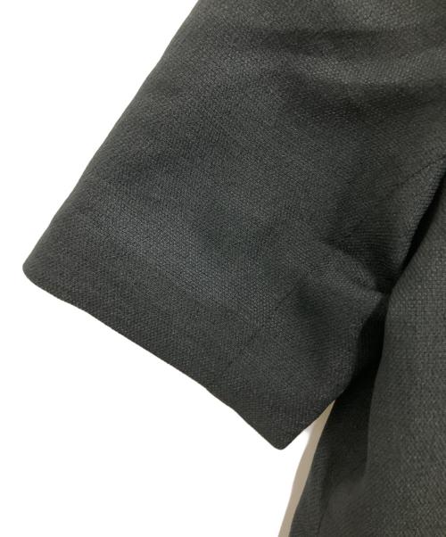 Louren（ローレン）Louren (ローレン) THE TOKYO (ザトーキョー) side slit half sleeve jacket ブラック サイズ:Freeの古着・服飾アイテム