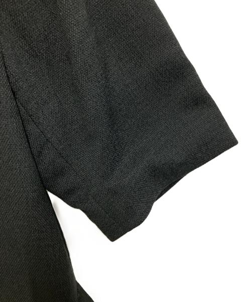 Louren（ローレン）Louren (ローレン) THE TOKYO (ザトーキョー) side slit half sleeve jacket ブラック サイズ:Freeの古着・服飾アイテム