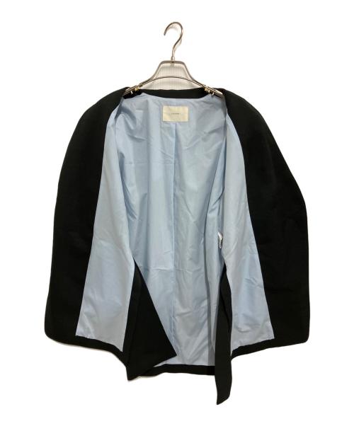 Louren（ローレン）Louren (ローレン) THE TOKYO (ザトーキョー) side slit half sleeve jacket ブラック サイズ:Freeの古着・服飾アイテム