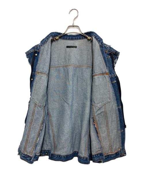 QUIITO（キイト）QUIITO (キイト) RANDOM VEST インディゴ サイズ:Freeの古着・服飾アイテム