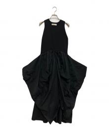 Louren（ローレン）の古着「docking cocoon dress」｜ブラック