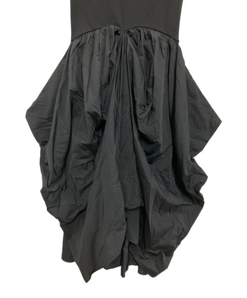 Louren（ローレン）Louren (ローレン) docking cocoon dress ブラック サイズ:Lの古着・服飾アイテム
