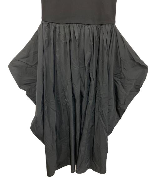 Louren（ローレン）Louren (ローレン) docking cocoon dress ブラック サイズ:Lの古着・服飾アイテム