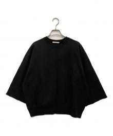 Plage（プラージュ）の古着「Cut Off Sweat Tシャツ」｜ブラック