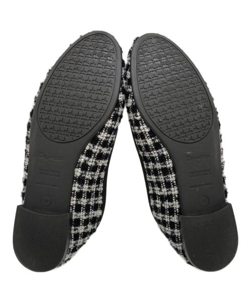 repetto（レペット）repetto (レペット) ツイードバレエシューズ/51244-1-60790 ブラック×グレー サイズ:38の古着・服飾アイテム