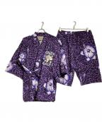 GALFYガルフィー）の古着「レオパード柄甚平 / Leopard-print Jinbei」｜パープル