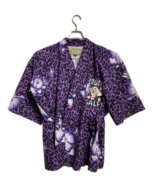GALFY（ガルフィー）GALFY (ガルフィー) レオパード柄甚平 / Leopard-print Jinbei パープル サイズ:Lの古着・服飾アイテム