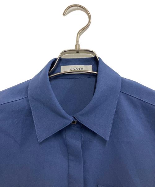 ADORE（アドーア）ADORE (アドーア) ドライライトブラウス ブルー サイズ:38の古着・服飾アイテム