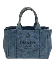 PRADA（プラダ）の古着「トートバッグ」｜インディゴ