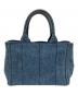 PRADA (プラダ) トートバッグ インディゴ：30000円