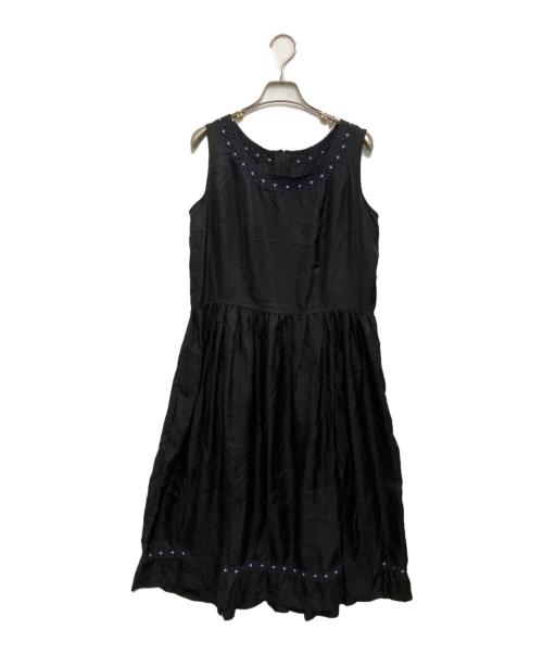 COMME des GARCONS COMME des GARCONS（コムデギャルソン コムデギャルソン）COMME des GARCONS COMME des GARCONS (コムデギャルソン コムデギャルソン) Jupe by Jackie (ジュップバイジャッキー) ノースリーブワンピース ブラック サイズ:Mの古着・服飾アイテム