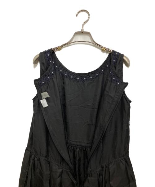 COMME des GARCONS COMME des GARCONS（コムデギャルソン コムデギャルソン）COMME des GARCONS COMME des GARCONS (コムデギャルソン コムデギャルソン) Jupe by Jackie (ジュップバイジャッキー) ノースリーブワンピース ブラック サイズ:Mの古着・服飾アイテム