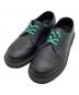 Dr.Martens（ドクターマーチン）の古着「グリーンステッチ3ホールシューズ」｜ブラック
