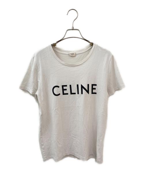 CELINE（セリーヌ）CELINE (セリーヌ) ロゴTシャツ ホワイト サイズ:Mの古着・服飾アイテム