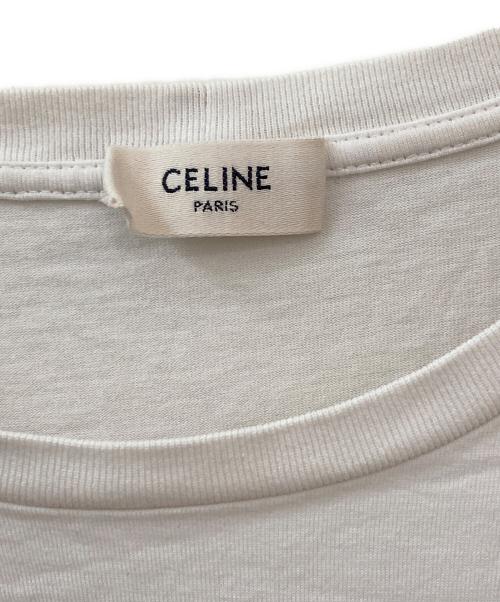 CELINE（セリーヌ）CELINE (セリーヌ) ロゴTシャツ ホワイト サイズ:Mの古着・服飾アイテム