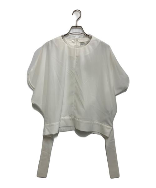 ADORE（アドーア）ADORE (アドーア) ドライタッチジョーゼットブラウス ホワイト サイズ:38の古着・服飾アイテム