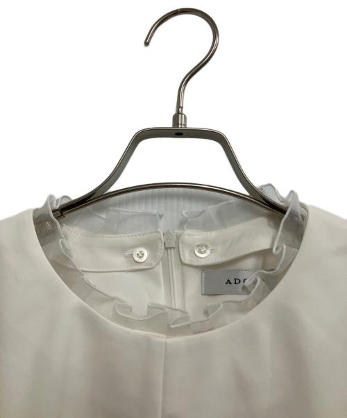 ADORE（アドーア）ADORE (アドーア) ドライタッチジョーゼットブラウス ホワイト サイズ:38の古着・服飾アイテム