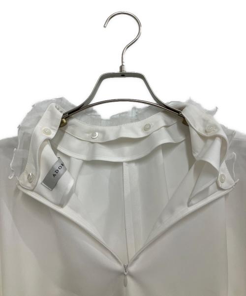 ADORE（アドーア）ADORE (アドーア) ドライタッチジョーゼットブラウス ホワイト サイズ:38の古着・服飾アイテム
