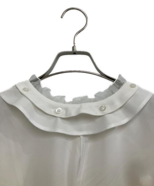 ADORE（アドーア）ADORE (アドーア) ドライタッチジョーゼットブラウス ホワイト サイズ:38の古着・服飾アイテム