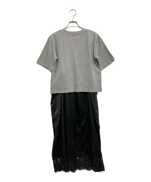 ROSE BUD（ローズバッド）ROSE BUD (ローズバッド) OKIRAKU (オキラク) 3WAY CAMI DRESS AND LOGO TEE SET グレー×ブラック サイズ:Free 未使用品の古着・服飾アイテム