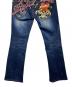 中古・古着 RED PEPPER (レッドペッパ) Ed Hardy (エド ハーディー) 刺繍ローライズ フレアデニム/Embroidered Low-Rise Flare Denim インディゴ サイズ:26：8000円