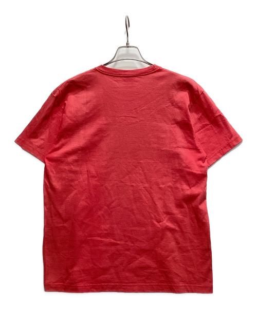 oasis（オアシス）oasis (オアシス) ボックスロゴTシャツ レッド サイズ:XLの古着・服飾アイテム