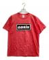 oasis（オアシス）の古着「ボックスロゴTシャツ」｜レッド