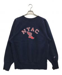 Champion（チャンピオン）の古着「NYACウイングフット リバースウィーブスウェット」｜ネイビー