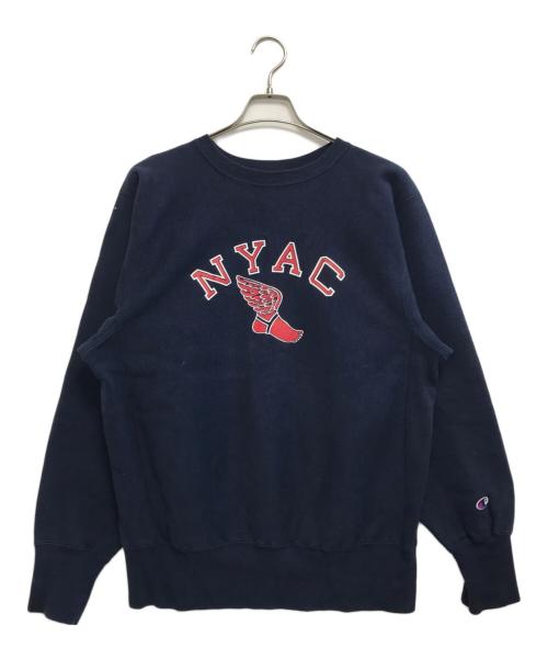 Champion（チャンピオン）Champion (チャンピオン) NYACウイングフット リバースウィーブスウェット ネイビー サイズ:Lの古着・服飾アイテム