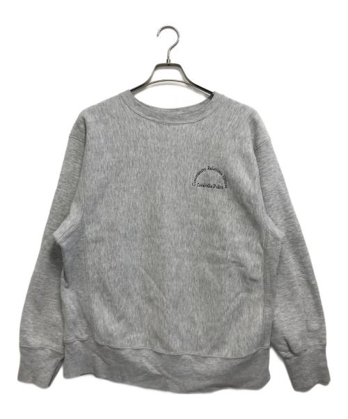 Champion（チャンピオン）Champion (チャンピオン) 70'S Coralville Police リバェッースウィーブスウェット グレー サイズ:Lの古着・服飾アイテム