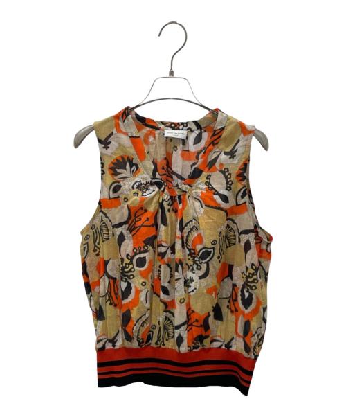 DRIES VAN NOTEN（ドリスヴァンノッテン）DRIES VAN NOTEN (ドリスヴァンノッテン) ノースリーブブラウス オレンジ サイズ:36の古着・服飾アイテム