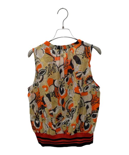 DRIES VAN NOTEN（ドリスヴァンノッテン）DRIES VAN NOTEN (ドリスヴァンノッテン) ノースリーブブラウス オレンジ サイズ:36の古着・服飾アイテム