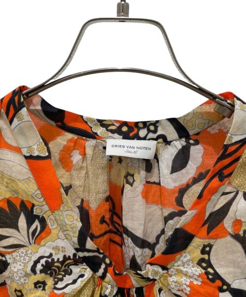 DRIES VAN NOTEN（ドリスヴァンノッテン）DRIES VAN NOTEN (ドリスヴァンノッテン) ノースリーブブラウス オレンジ サイズ:36の古着・服飾アイテム