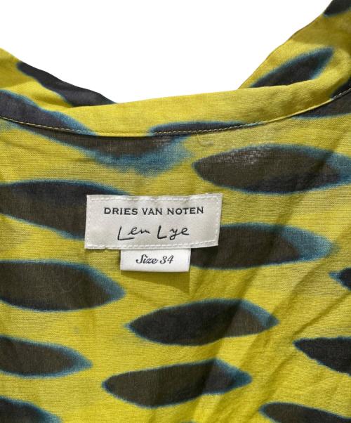 DRIES VAN NOTEN（ドリスヴァンノッテン）DRIES VAN NOTEN (ドリスヴァンノッテン) LEN LYE (レン・ライ) 総柄ワンピース イエロー サイズ:34の古着・服飾アイテム