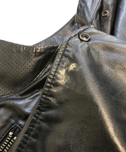 L.G.B（ルグランブルー）L.G.B (ルグランブルー) レザーベスト ブラック サイズ:SIZE0の古着・服飾アイテム