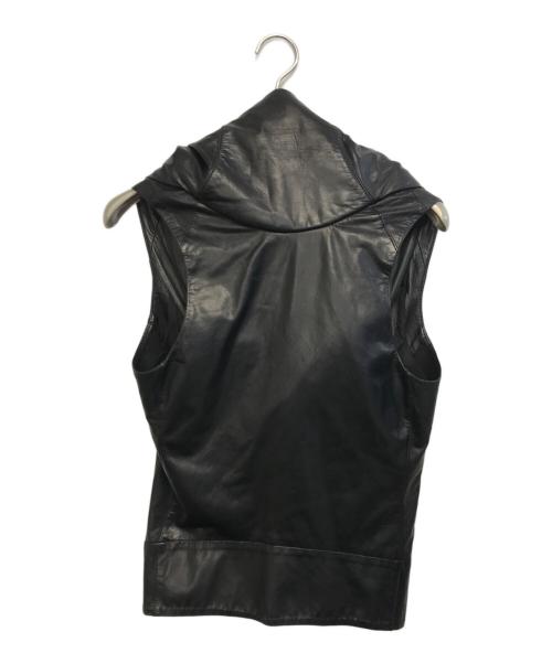 L.G.B（ルグランブルー）L.G.B (ルグランブルー) レザーベスト ブラック サイズ:SIZE0の古着・服飾アイテム