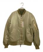 ESSイーエスエス）の古着「REVERSIBLE FLIGHT BOMBER JACKET」｜オリーブ