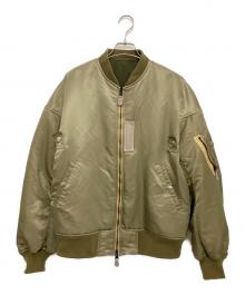 ESS（イーエスエス）の古着「REVERSIBLE FLIGHT BOMBER JACKET」｜オリーブ