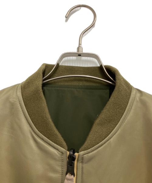 ESS（イーエスエス）ESS (イーエスエス) REVERSIBLE FLIGHT BOMBER JACKET オリーブ サイズ:4の古着・服飾アイテム