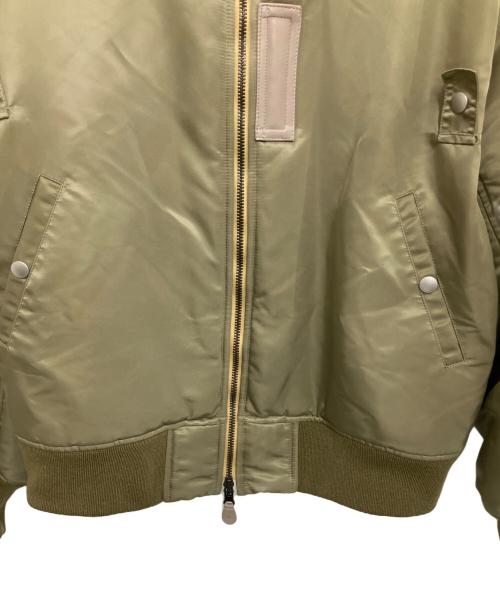 ESS（イーエスエス）ESS (イーエスエス) REVERSIBLE FLIGHT BOMBER JACKET オリーブ サイズ:4の古着・服飾アイテム